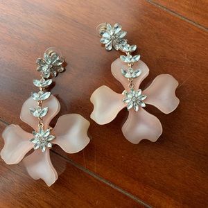 Elegant long drop earrings